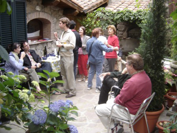 reception in Linda's Courtyard